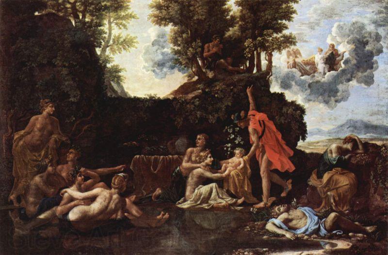 Nicolas Poussin Die Geburt des Baccus France oil painting art